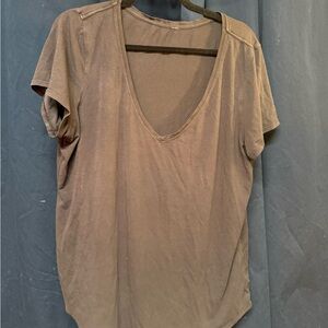 lululemon athletica Brown Short Sleeve Tee